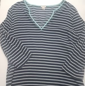 J. Crew Striped Tunic Shirt
